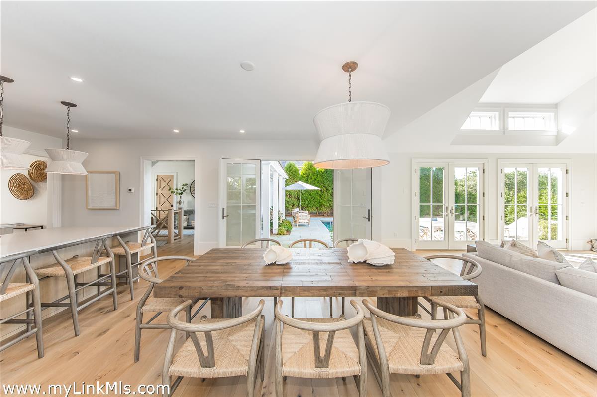 9 A Pilgrim Road Nantucket, MA 02554 - Photo 12 of 34 a view of a dining room with furniture window and outside view