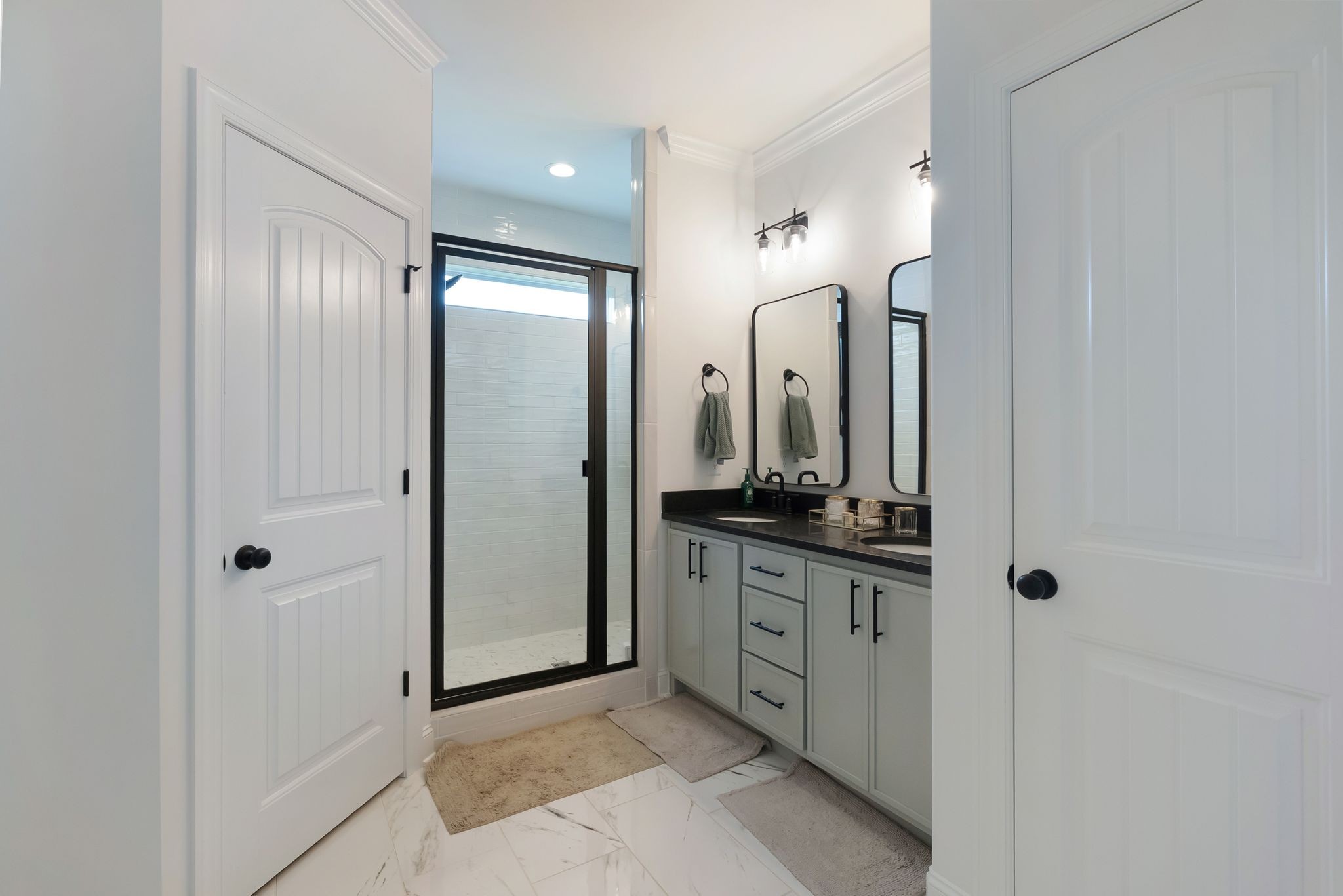 503 Smokey Ridge La Vergne, TN 37086 - Photo 19 of 38 a bathroom with a double vanity sink mirror and shower
