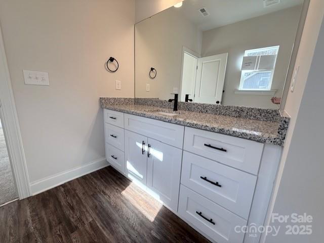 212 Queens Court Gastonia, NC 28052 - Photo 24 of 42 a bathroom with a granite countertop sink and mirror
