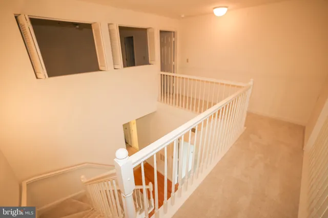 an empty room with an entryway