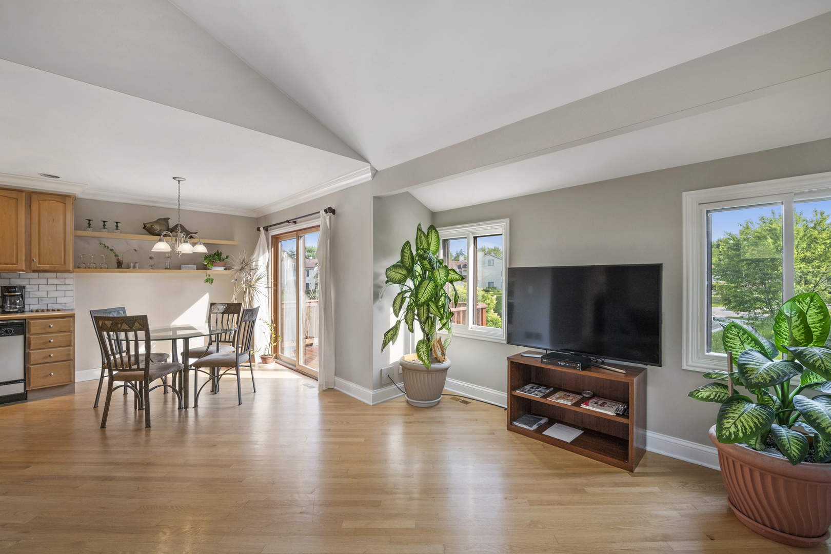 375 Juniper Tree Court Hoffman Estates, IL 60169 - Photo 4 of 24 a living room with furniture and a flat screen tv