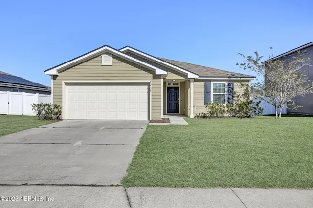 a front view of house with yard