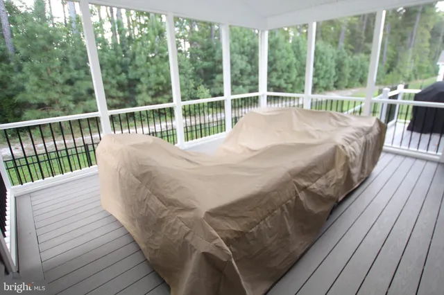 a view of an outdoor space and deck