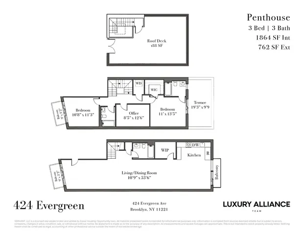 $1,650,000 | 424 Evergreen Avenue, Unit 3 | Bushwick