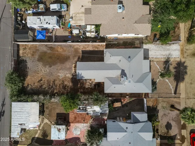 an aerial view of a city