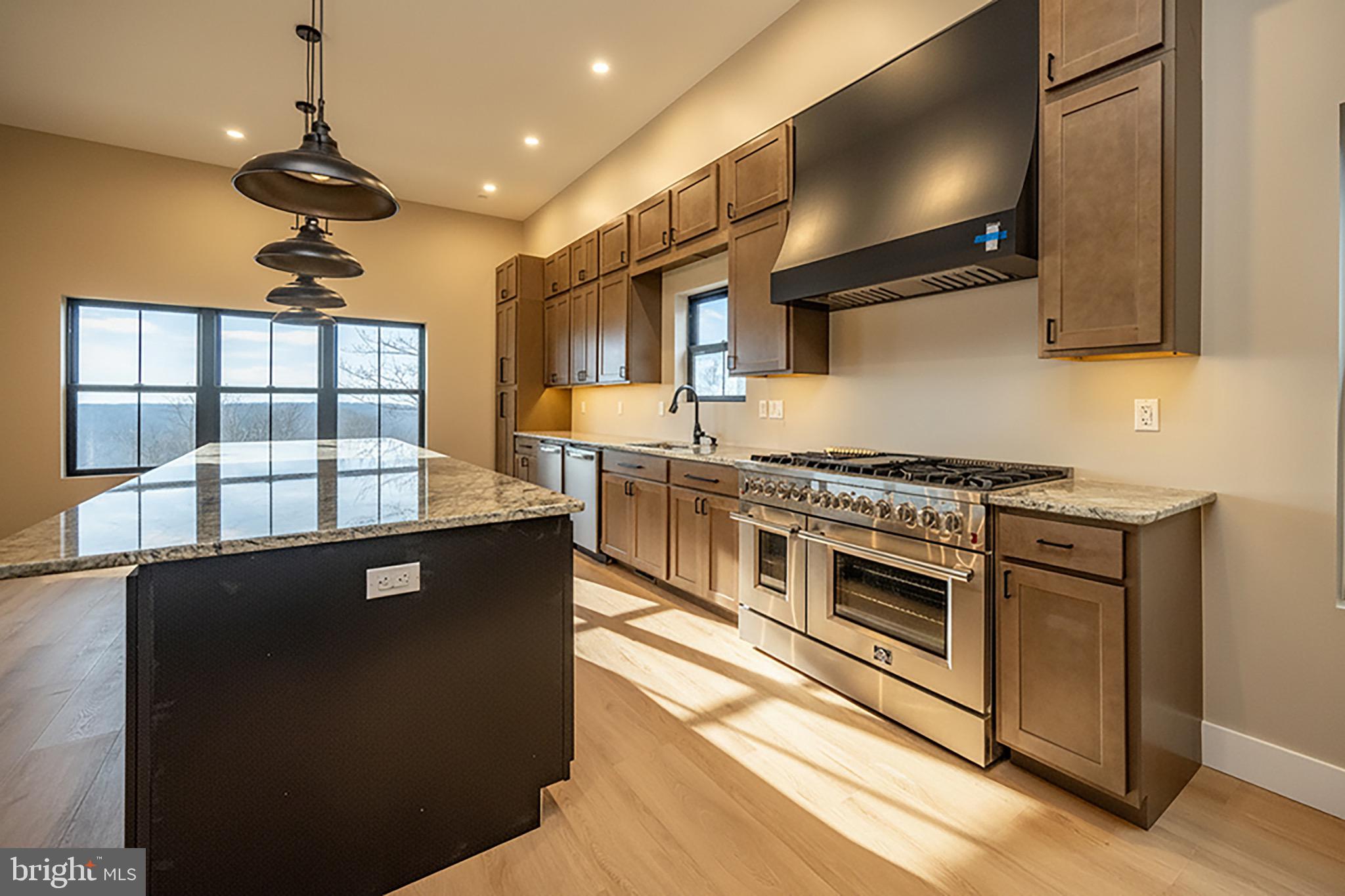 353 Lower Camp Road McHenry, MD 21541 - Photo 5 of 67 a kitchen with stainless steel appliances granite countertop a stove a sink and a microwave