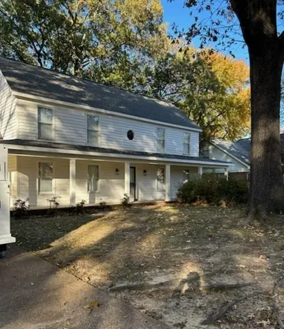 a front view of a house