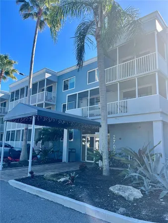 a front view of a building