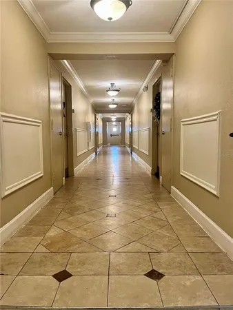 a view of a hallway with interior of the house