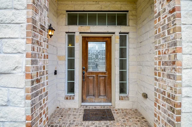 a front view of a building