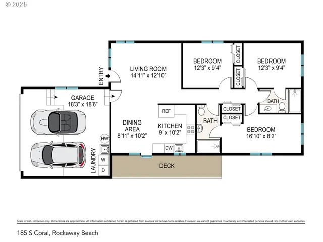 $399,000 | 185 South Coral Street, Rockaway Beach, OR 97136