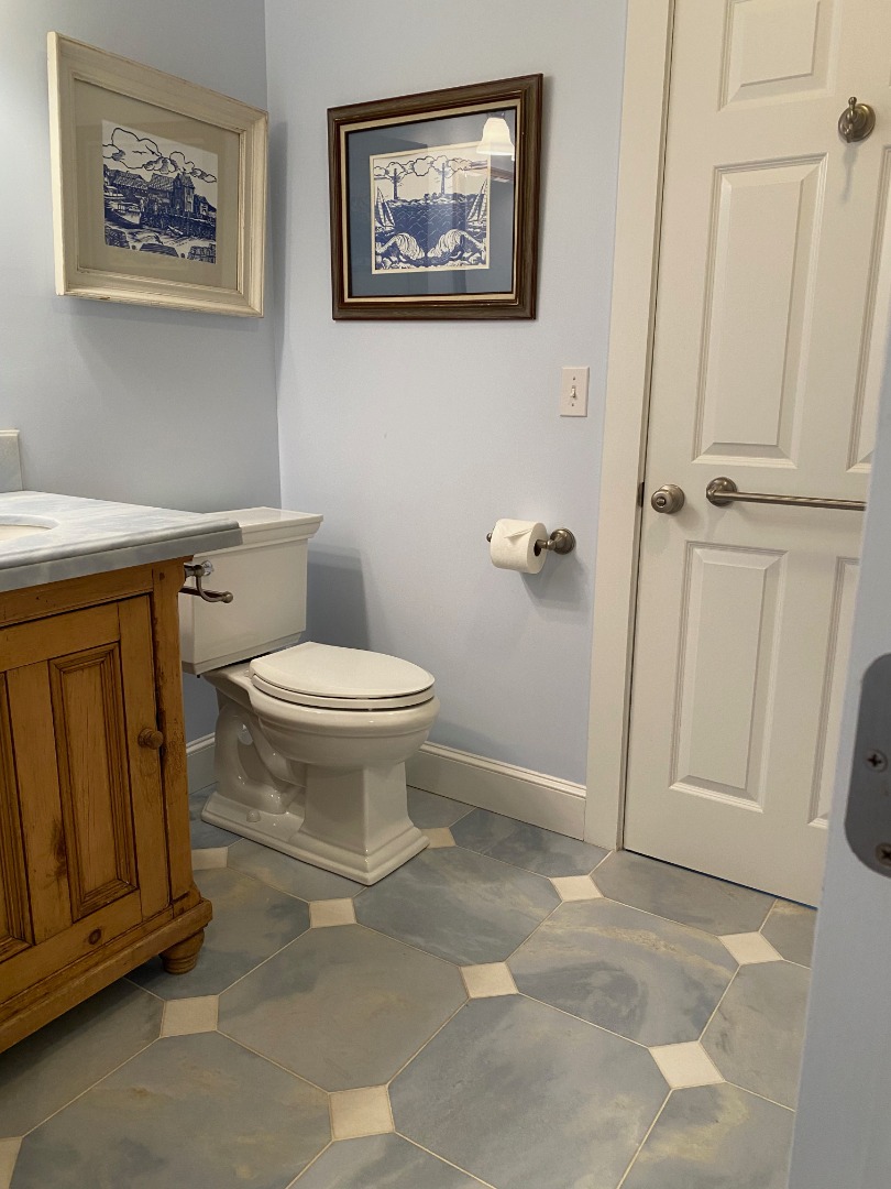 12 Spring Street Vineyard Haven, MA 02568 - Photo 13 of 40 a bathroom with a toilet and a shower