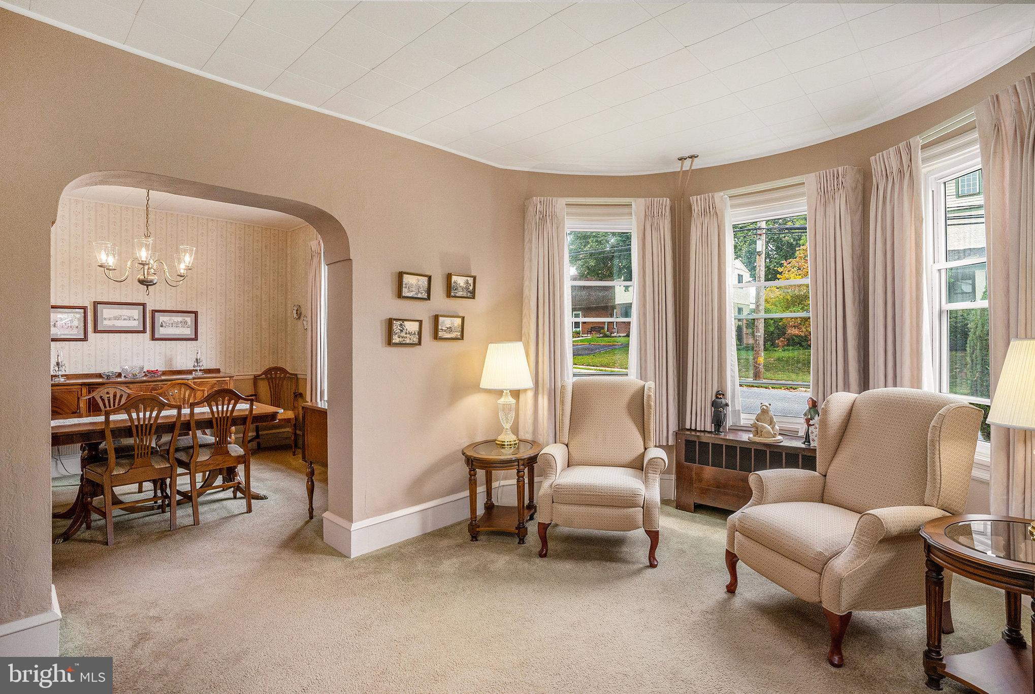 1640 Walnut Avenue Oreland, PA 19075 - Photo 12 of 45 a living room with furniture and a large window