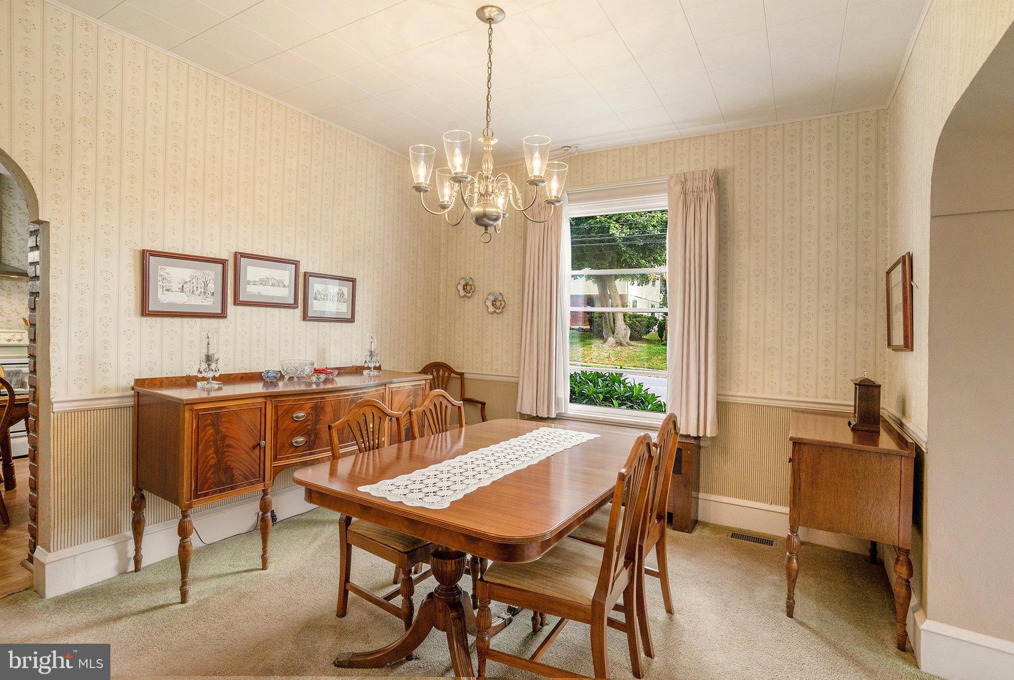 1640 Walnut Avenue Oreland, PA 19075 - Photo 13 of 45 a view of a dining room with furniture window and outside view