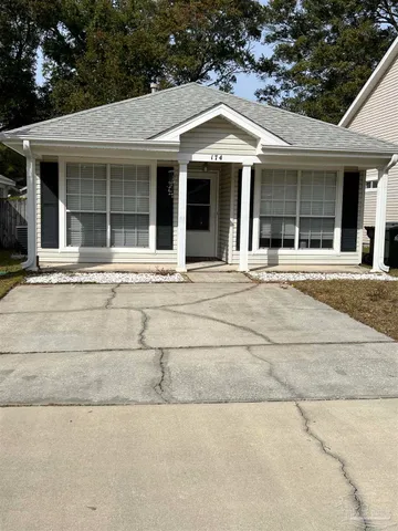 front view of a house with a porch