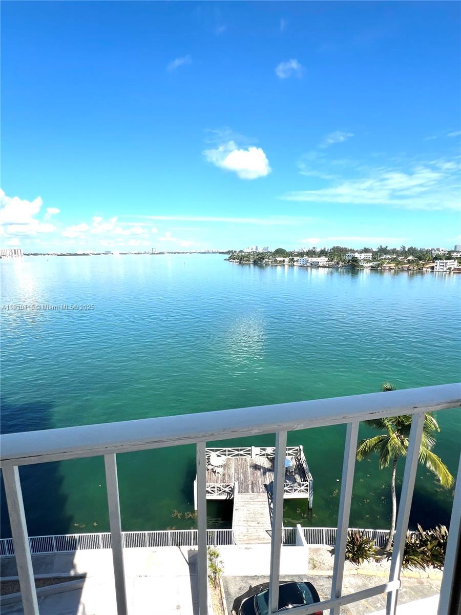 1865 79th Street Causeway, Unit 7I North Bay Village, FL 33141 - Photo 22 of 40 a view of a balcony with an ocean