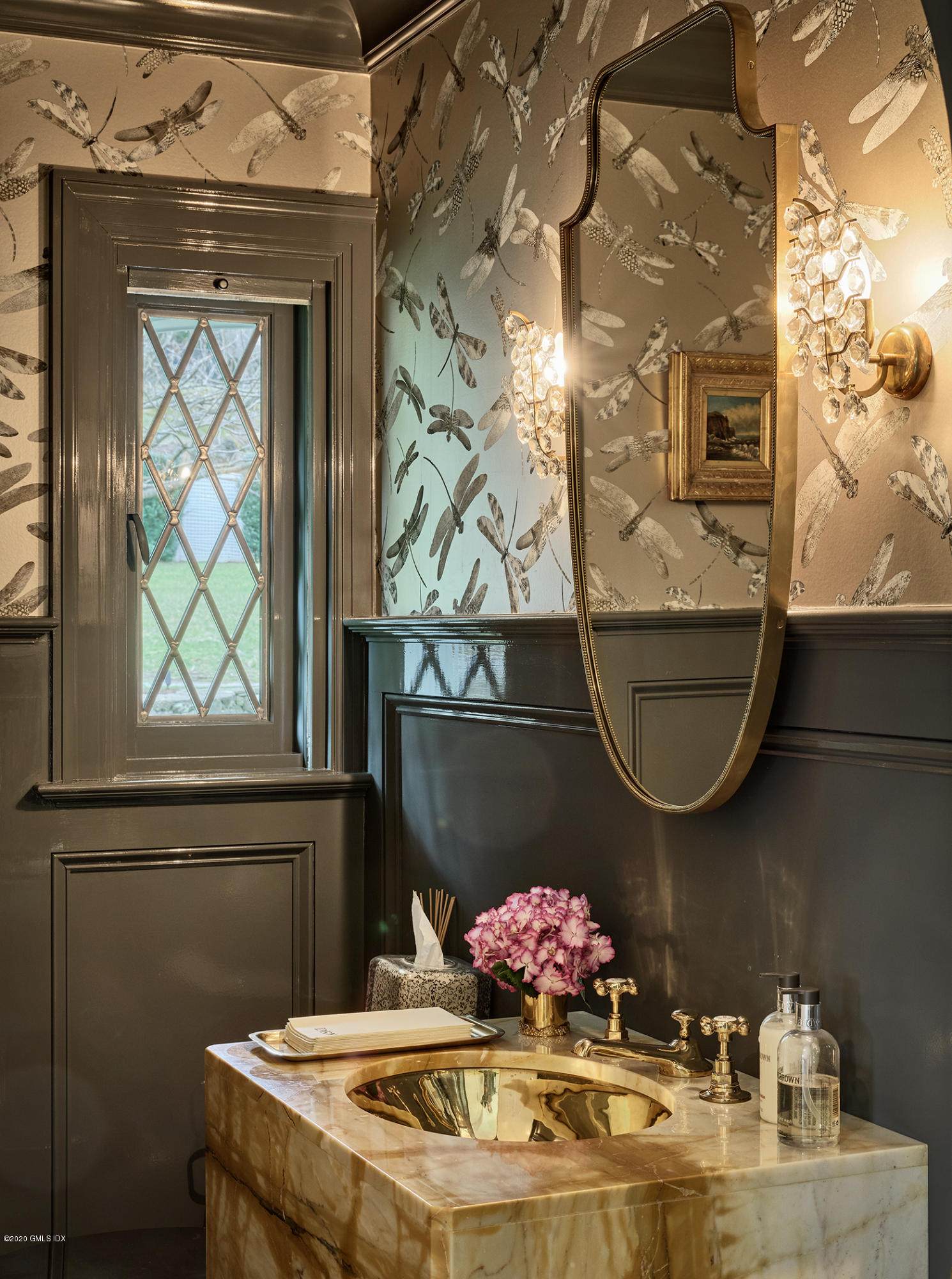 4 Cedar Hill Greenwich, CT 06830 - Photo 7 of 28 a bathroom with a sink and a mirror