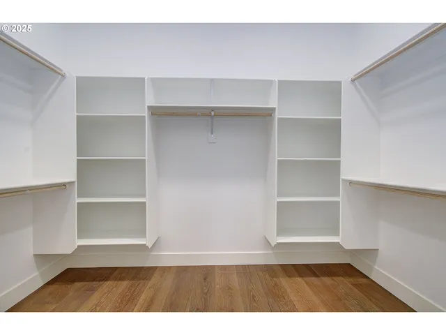 a view of a backyard with a garden