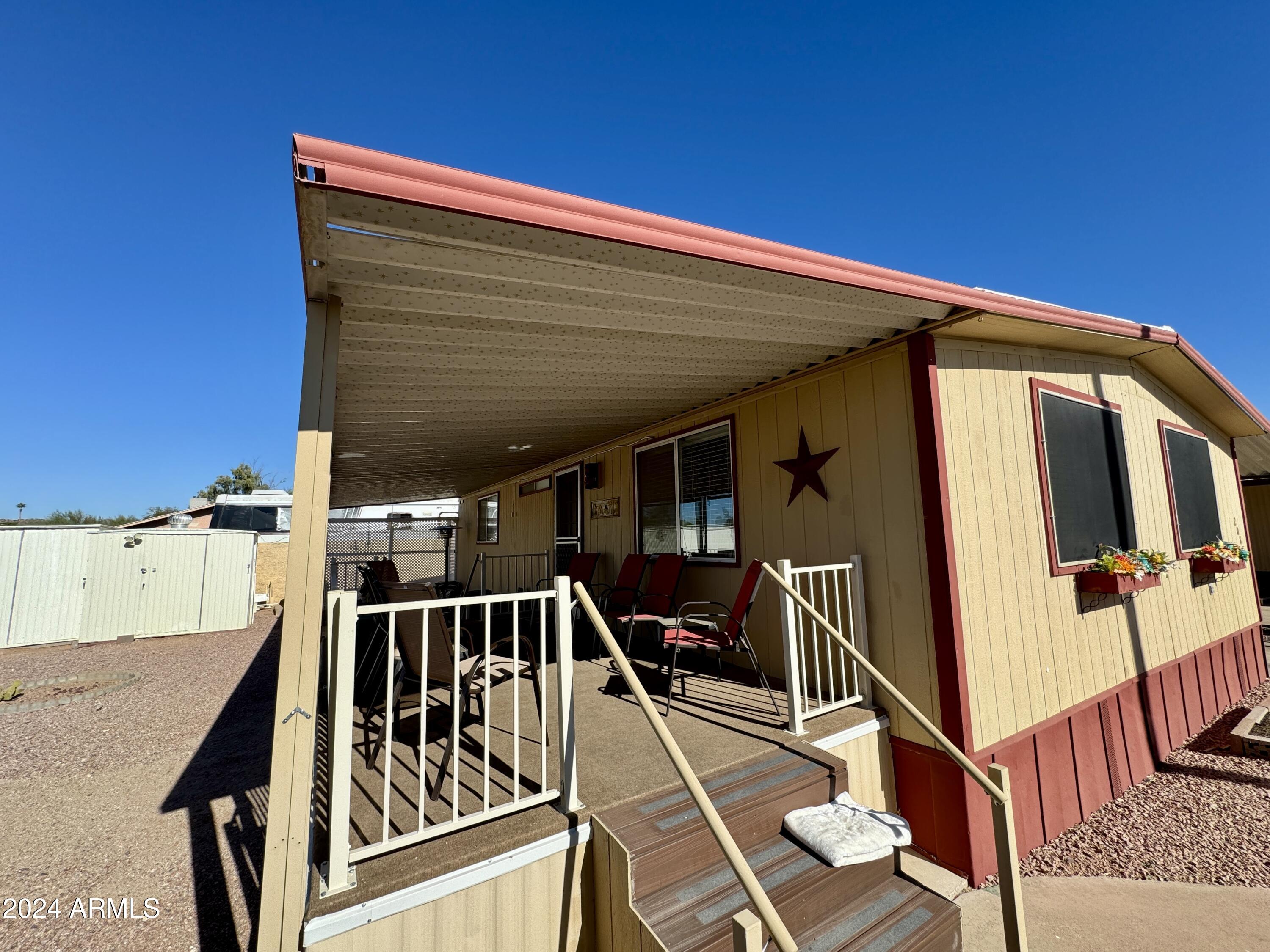 10220 East Apache Trail, Unit 208 Apache Junction, AZ 85120 - Photo 15 of 22 Stairs to the deck