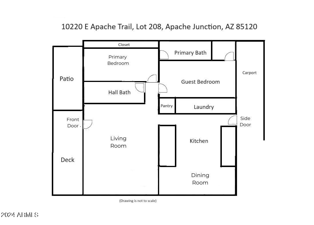 10220 East Apache Trail, Unit 208 Apache Junction, AZ 85120 - Photo 22 of 22 Apache208_Floorplan_2024