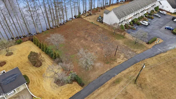 a view of a swimming pool with an outdoor space