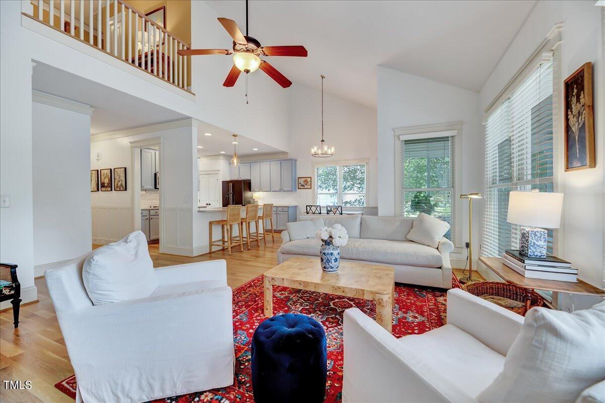 2901 Brighton Bluff Drive Apex, NC 27539 - Photo 14 of 35 a living room with furniture and a large window