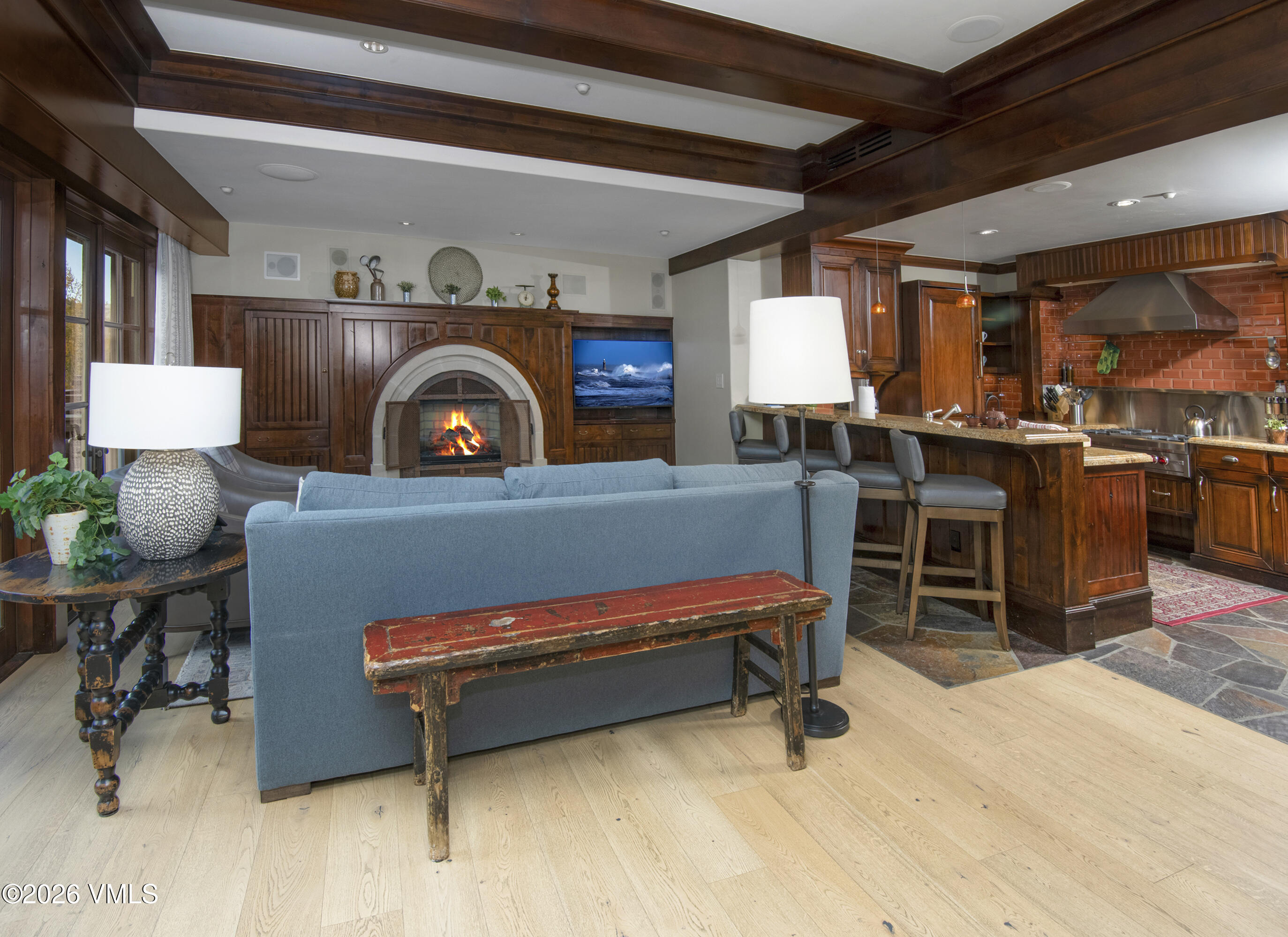 1 Willow Bridge Road, Unit 11 Vail, CO 81657 - Photo 9 of 38 Beamed Ceilings - Hardwood Floors