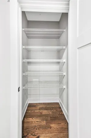 a view of a room with shelf