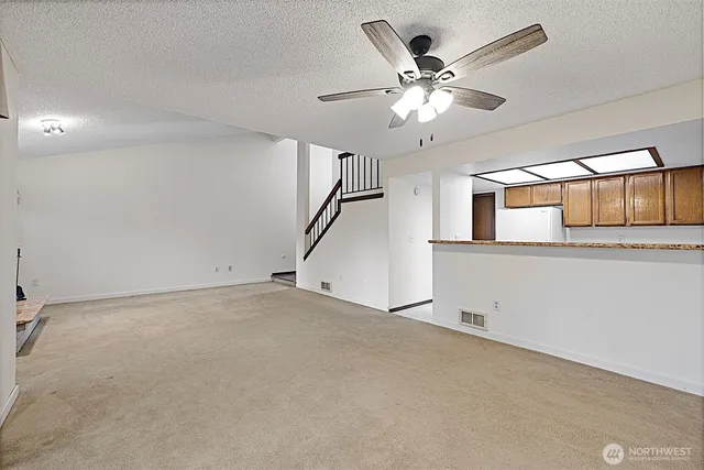 a view of an entryway with staircase