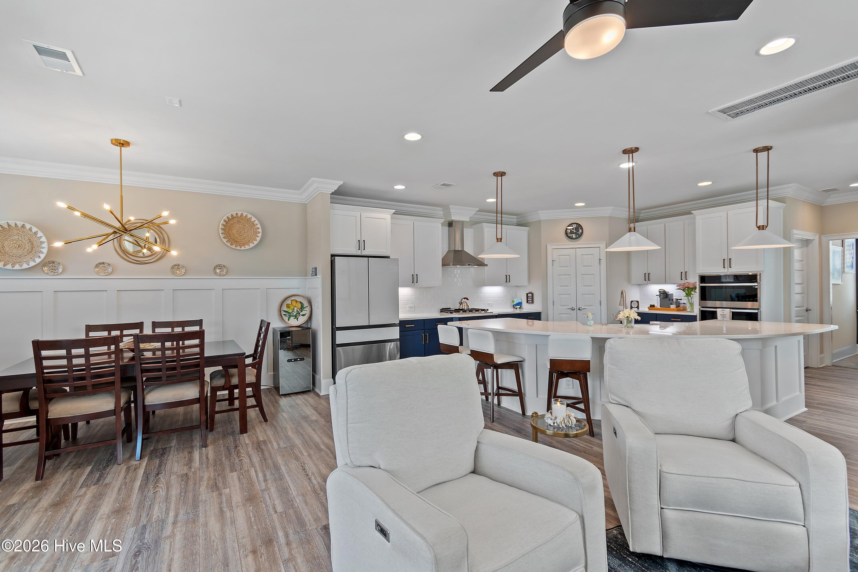 620 Eastwood Park Road, Unit 6D Sunset Beach, NC 28468 - Photo 21 of 82 Living room to kitchen