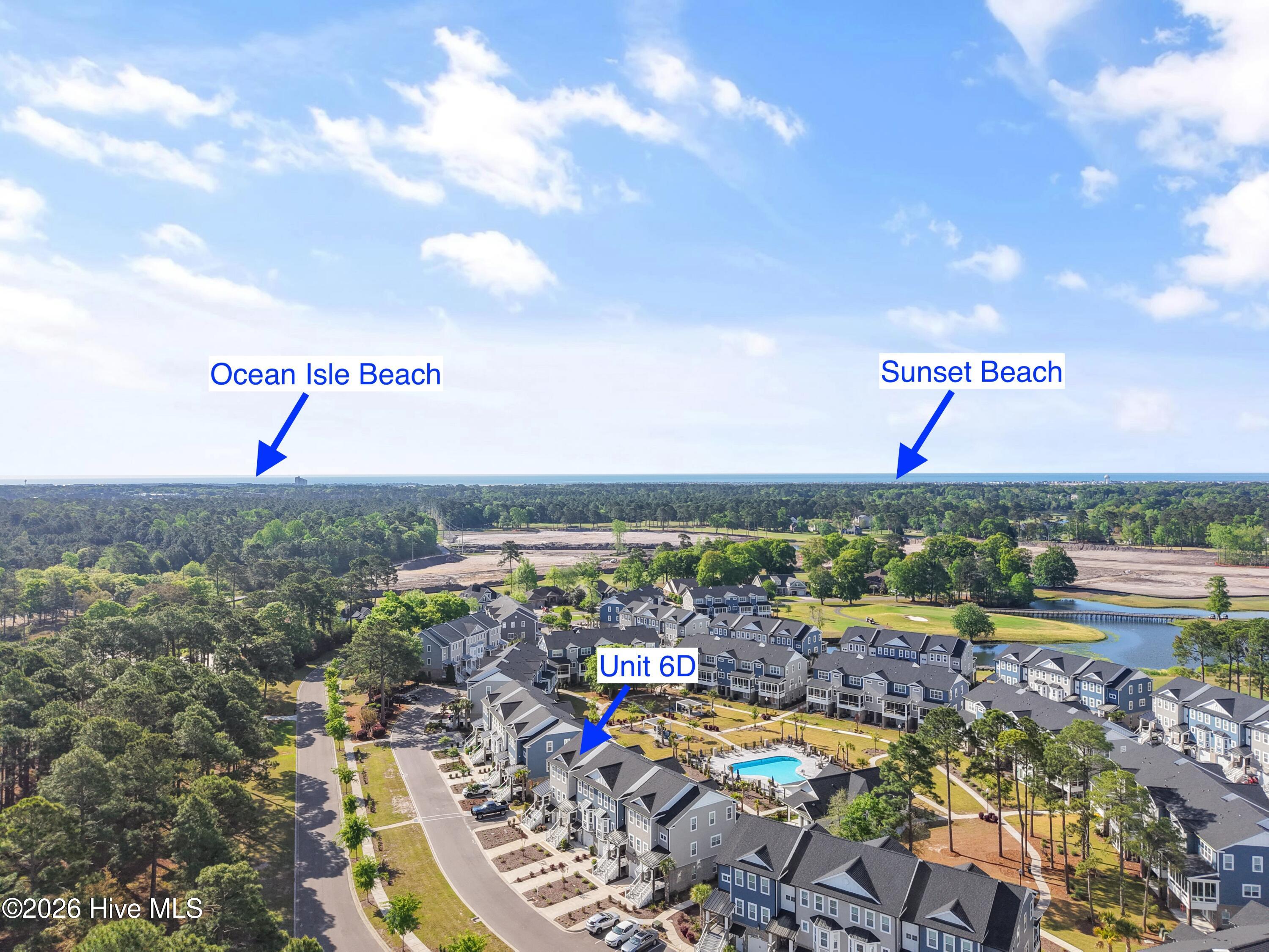 620 Eastwood Park Road, Unit 6D Sunset Beach, NC 28468 - Photo 54 of 82 Aerial location