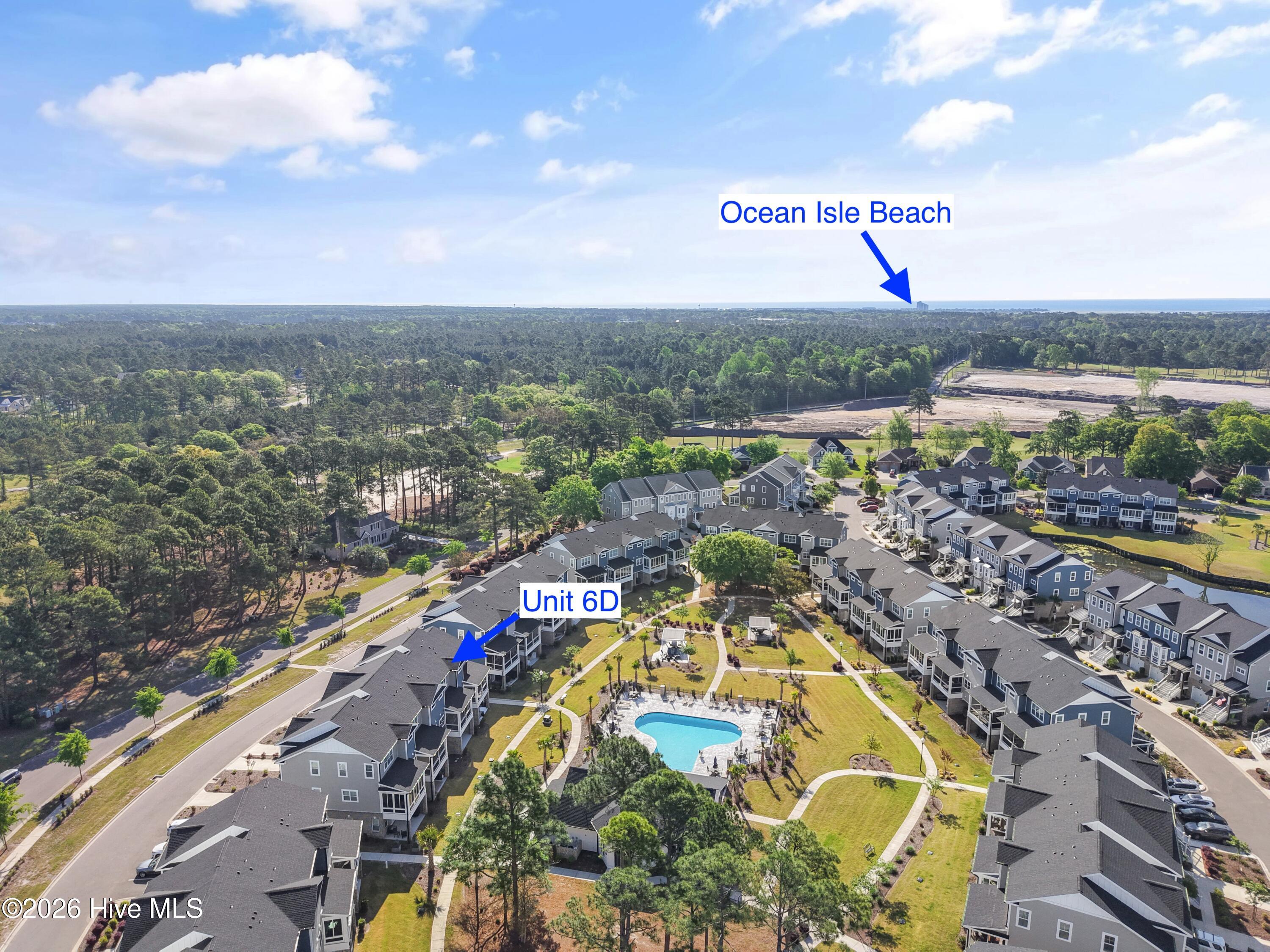 620 Eastwood Park Road, Unit 6D Sunset Beach, NC 28468 - Photo 55 of 82 Aerial location