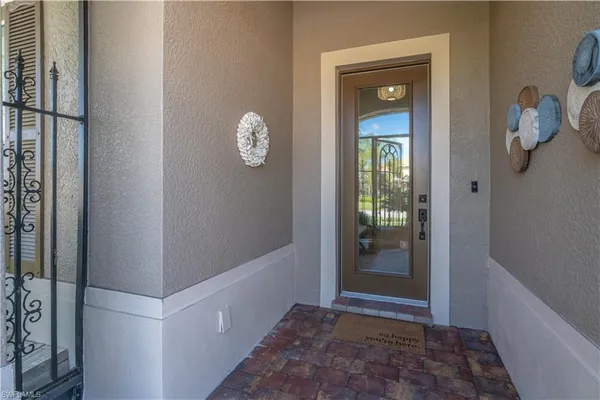 a view of an entryway door