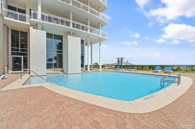 a view of a terrace with yard