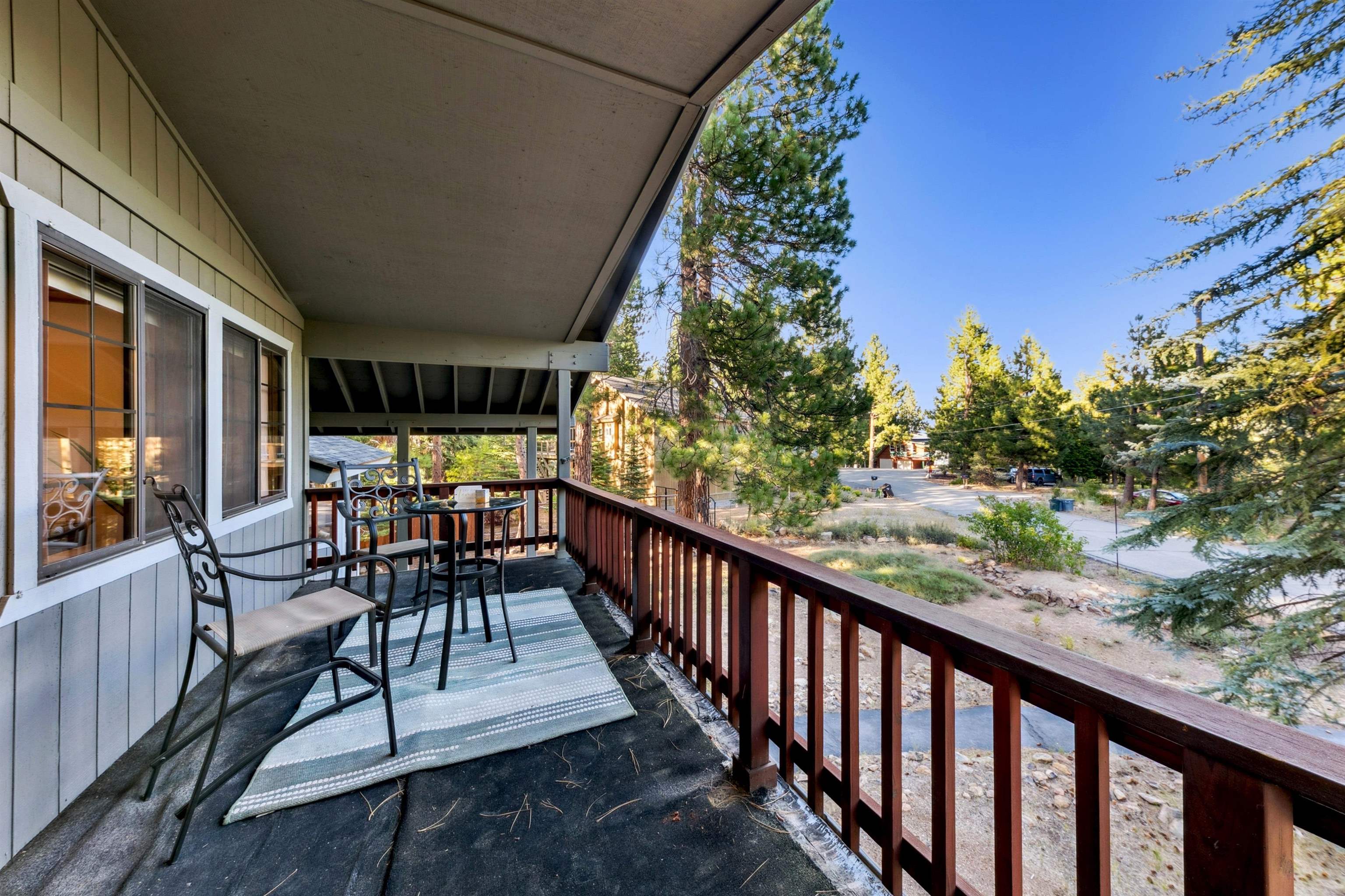 10625 Royal Crest Drive Truckee, CA 96161 - Photo 12 of 28 a view of a chairs and table in the balcony
