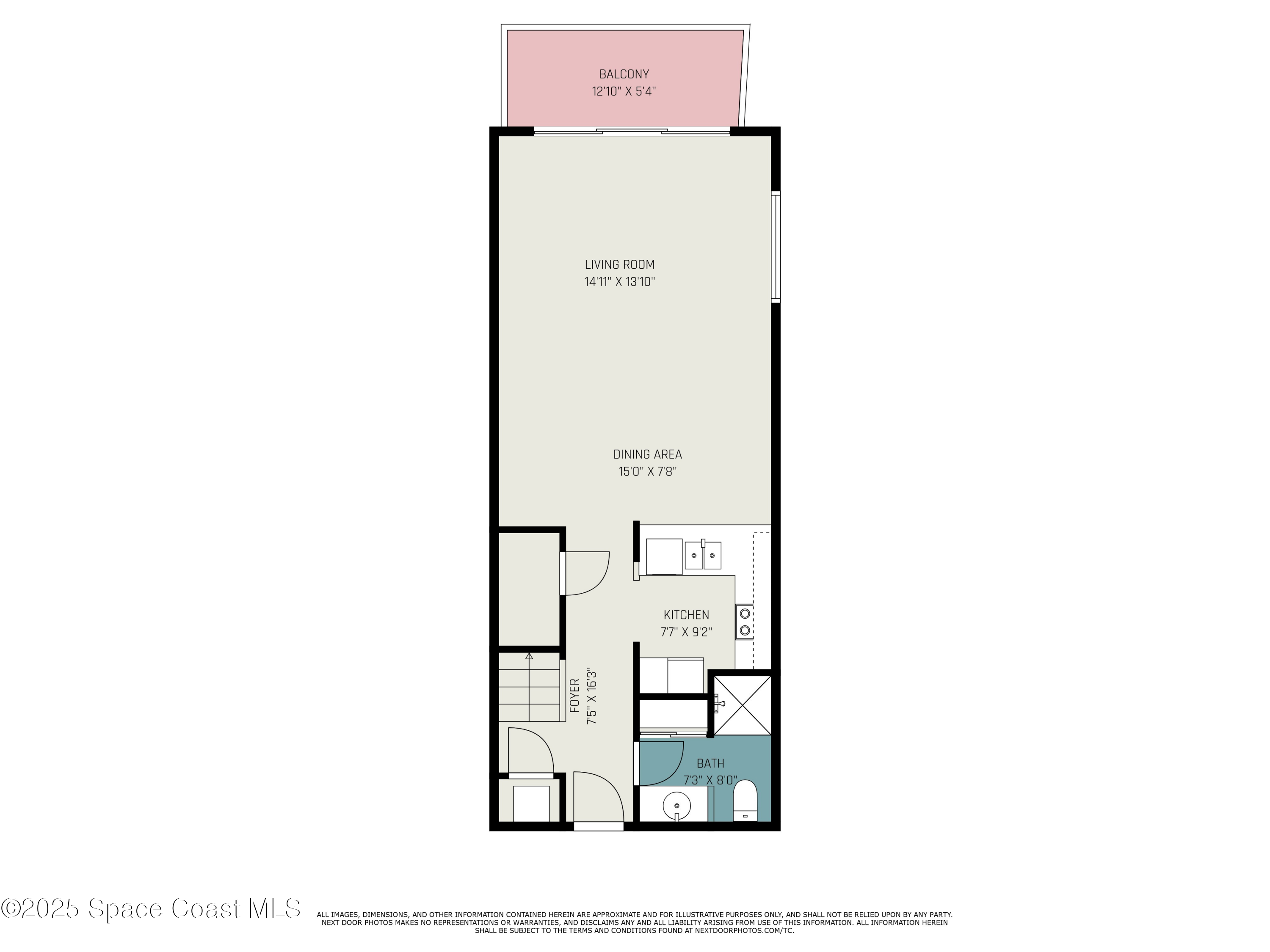 5350 Ocean Beach Boulevard, Unit 211 Cocoa Beach, FL 32931 - Photo 36 of 37 a picture of a bench in front of a door