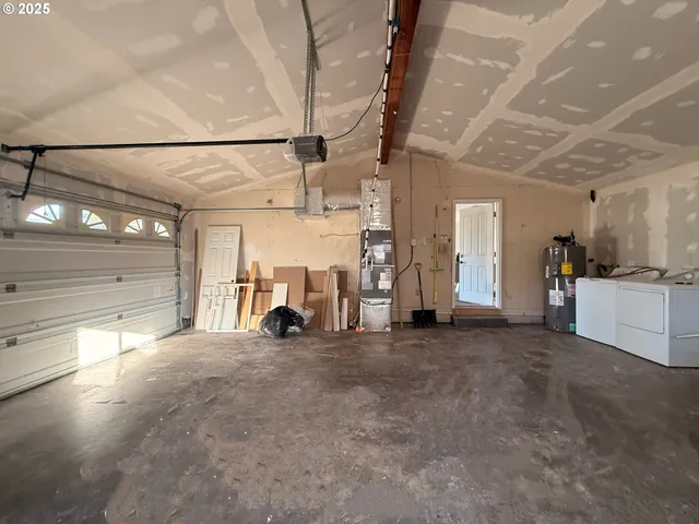 a view of a room with a utility room