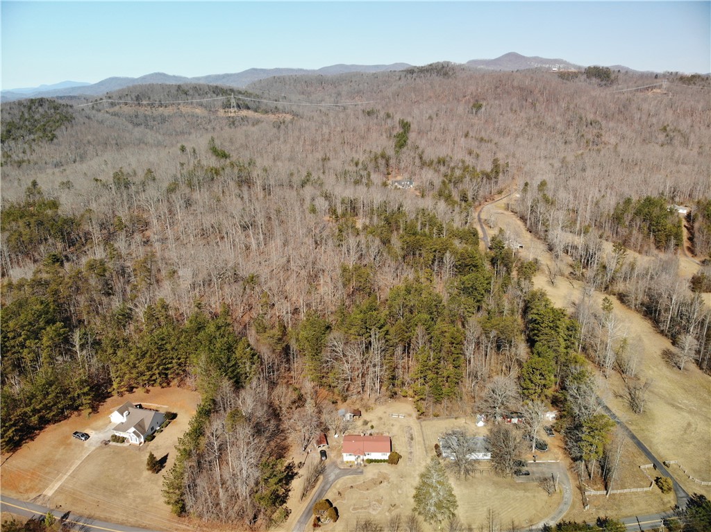 319 Cove Creek Road Pickens, SC 29671 - Photo 2 of 22 This elevated view captures the expansive acreage, surrounded by nature and offering a sense of privacy.