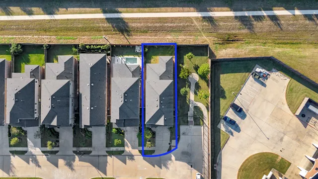 a bird view of a house