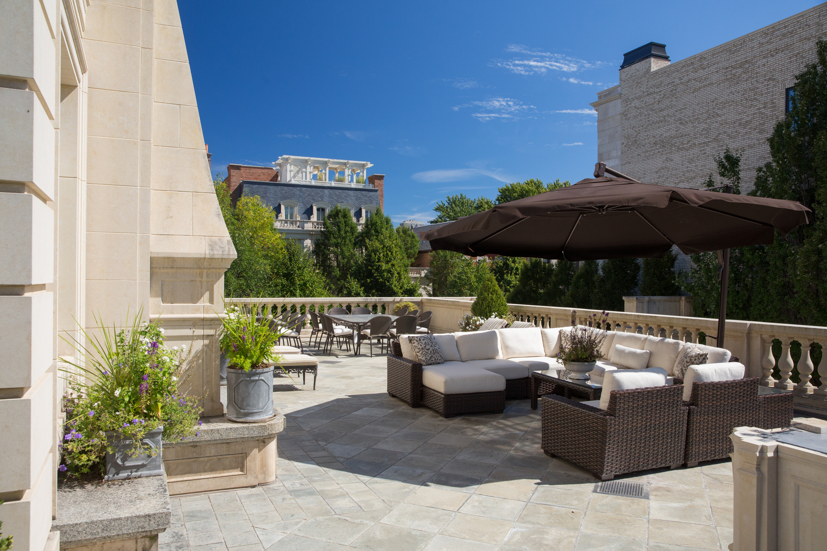 1932 North Burling Street Chicago, IL 60614 - Photo 15 of 83 a view of a patio with couches and potted plants