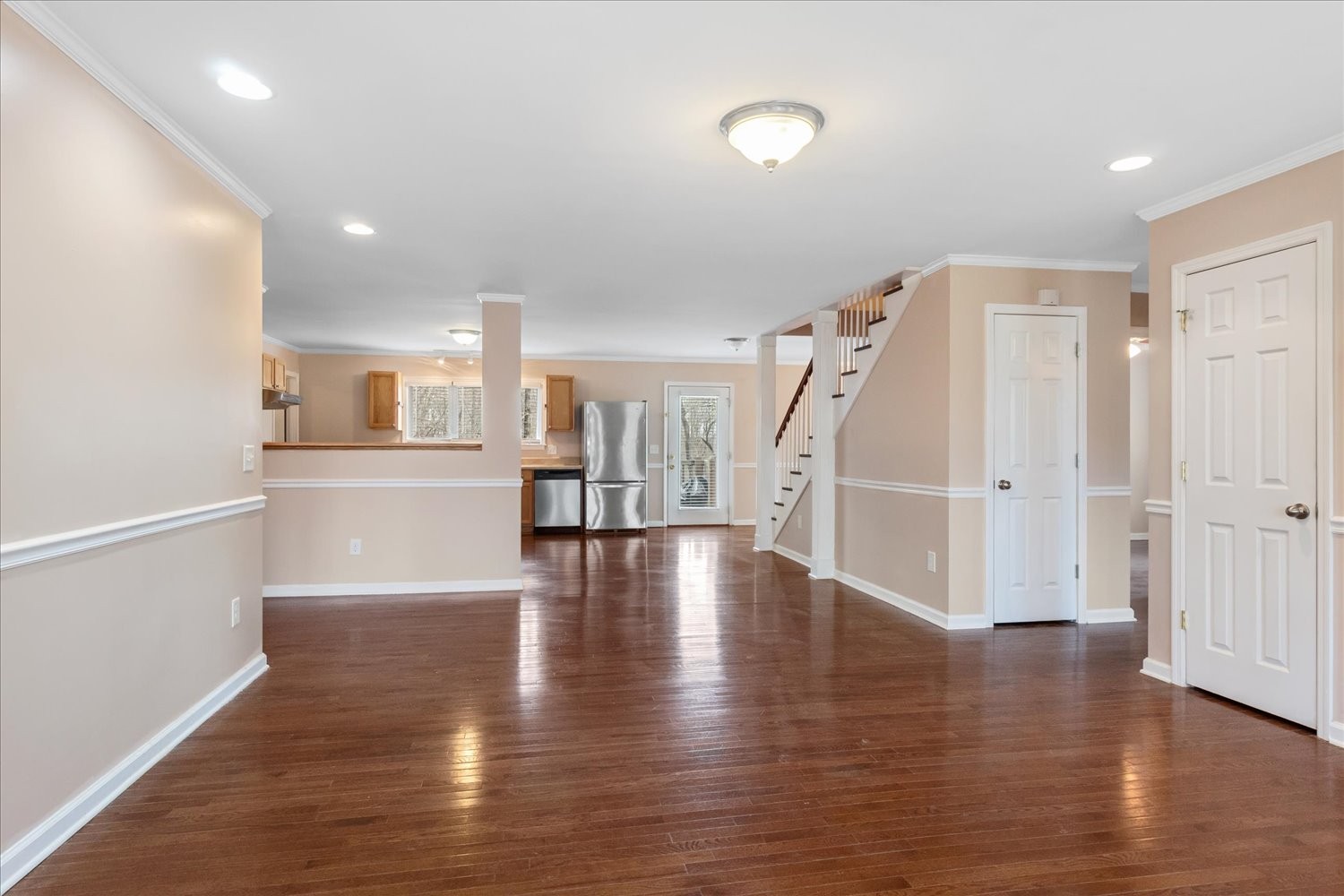 732 Tiger Bennett Road Hampshire, TN 38461 - Photo 14 of 35 a view of a kitchen with wooden floor and a window