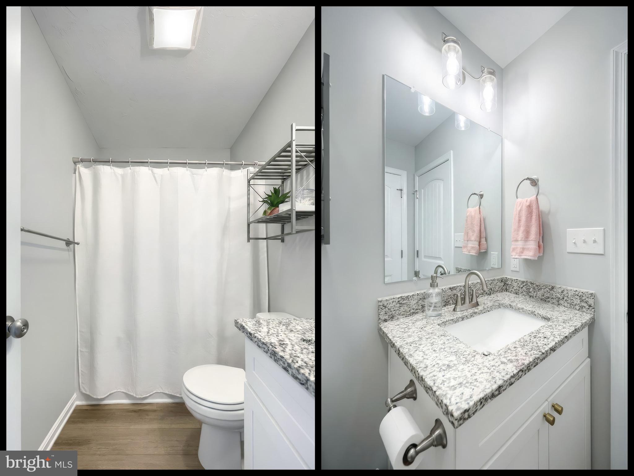 54 Coop Lane Hanover, PA 17331 - Photo 28 of 34 a bathroom with a granite countertop sink toilet and mirror