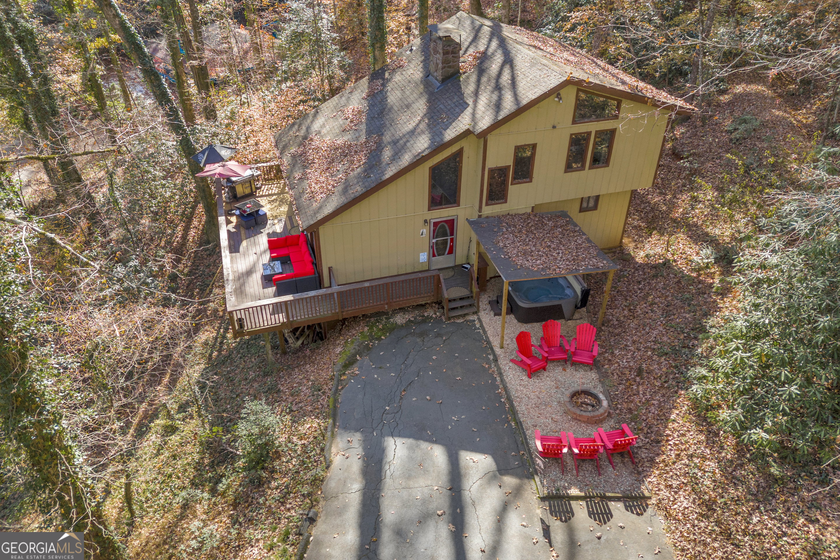 243 Ridge Road Helen, GA 30545 - Photo 45 of 82 an aerial view of a house