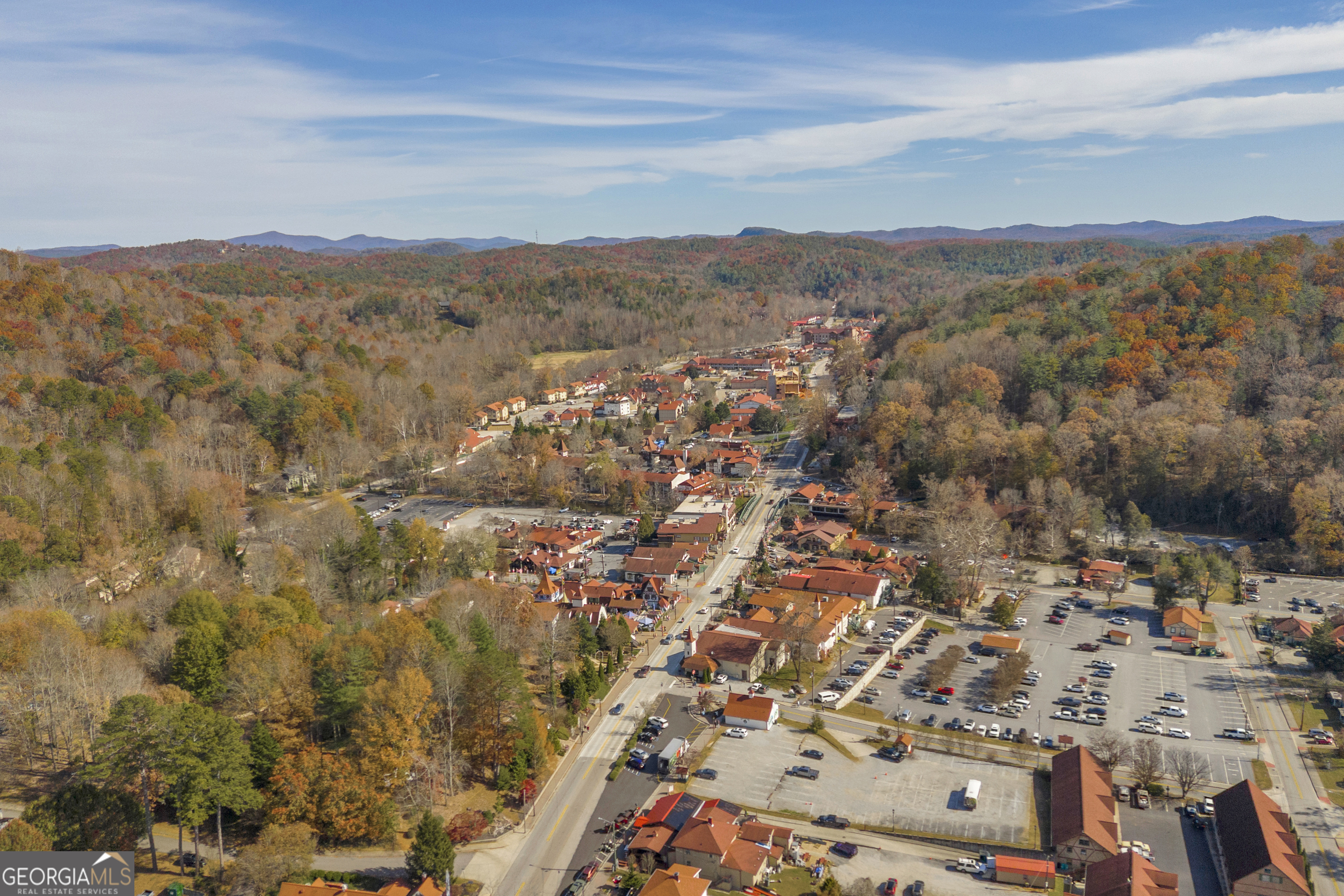 243 Ridge Road Helen, GA 30545 - Photo 70 of 82 an aerial view of residential house with parking space