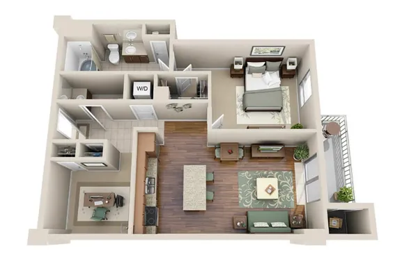 a view of living room with furniture and window