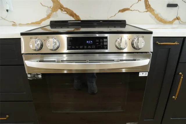 a close view of closet