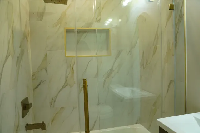 a view of a bathroom with a sink