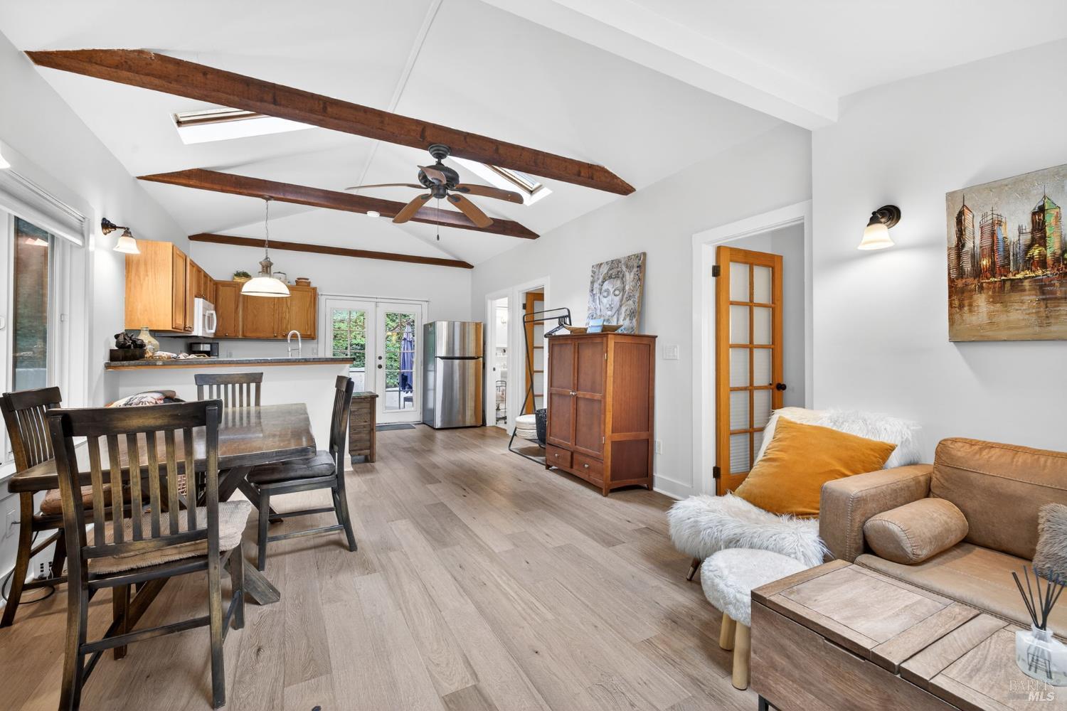 17731 Old Monte Rio Road Guerneville, CA 95446 - Photo 11 of 57 a living room with furniture and wooden floor