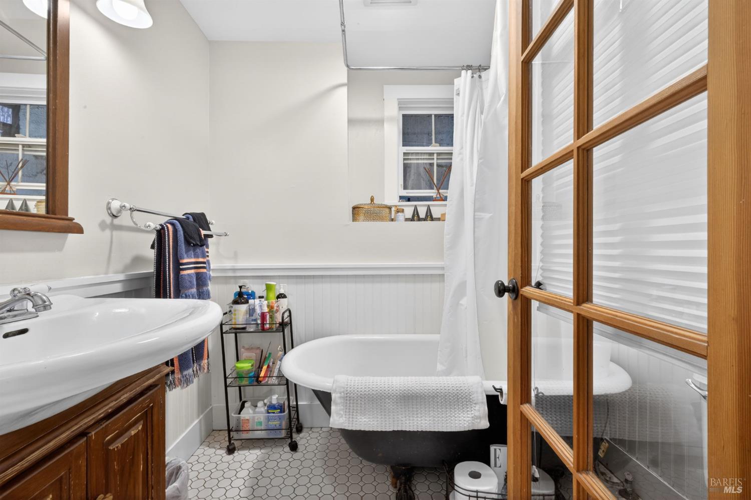17731 Old Monte Rio Road Guerneville, CA 95446 - Photo 33 of 57 a bathroom with a sink and a mirror