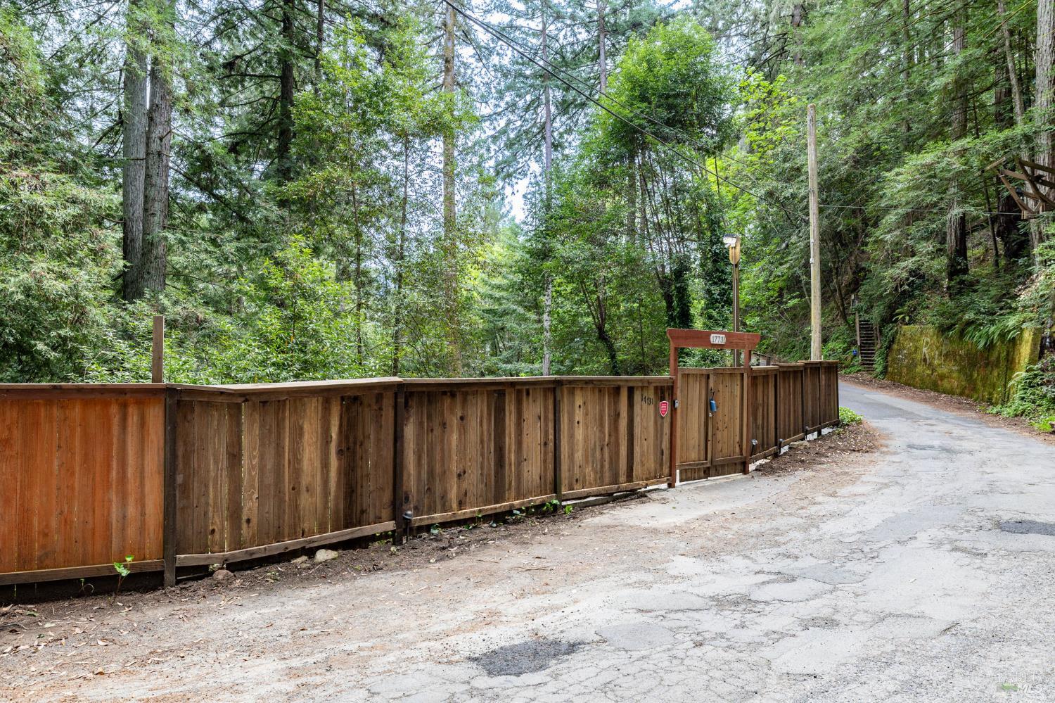 17731 Old Monte Rio Road Guerneville, CA 95446 - Photo 53 of 57 a view of wooden fence